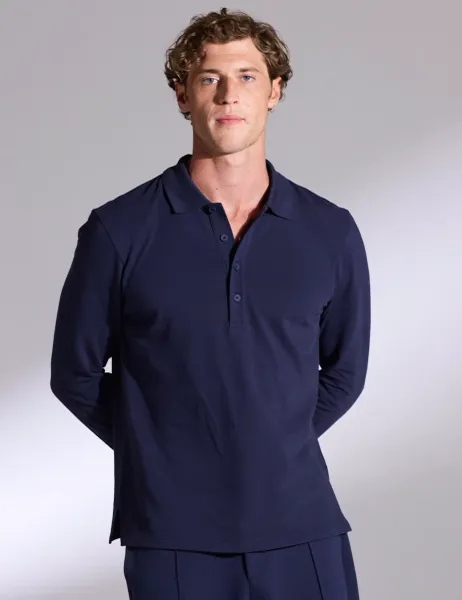 Pure Cotton Polo Shirt Navy