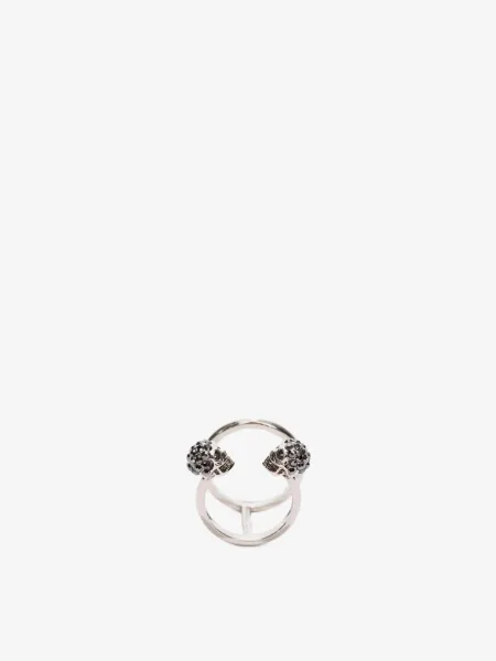 Twin skull double ring