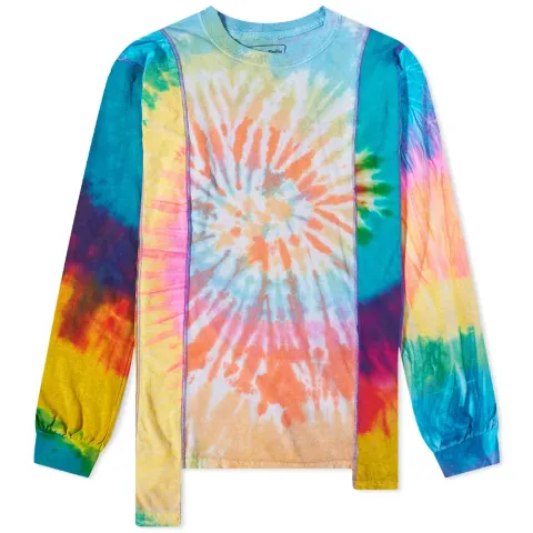 Tie Dye 5 Cuts Long Sleeve T-Shirt