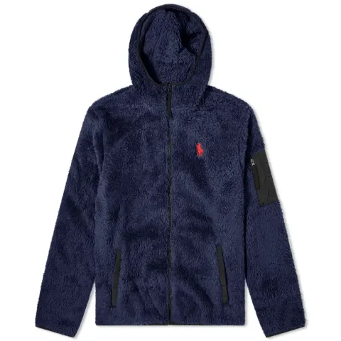 Sherpa Fleece Zip Hoodie