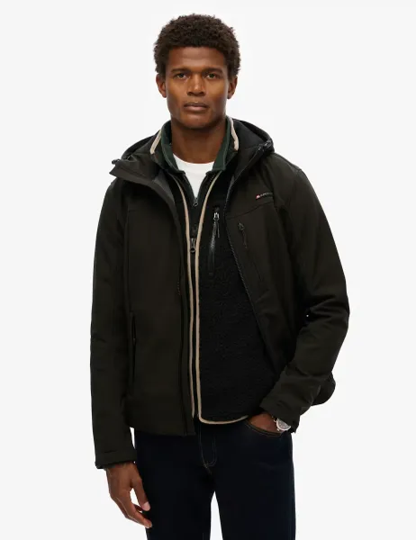 Superdry & Co Hooded Sports Jacket Black