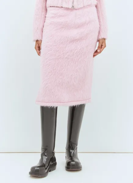 Fluffy Midi Skirt