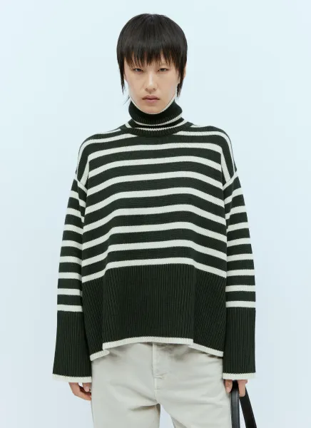 Signature Stripe Roll Neck Sweater