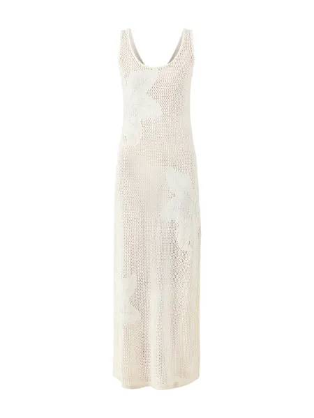 Kailani Floral Openwork Knit Dress
