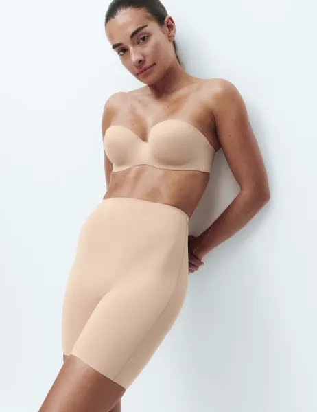 Body by M&S Cotton Rich Body Invisibles Thigh Slimmer Opal