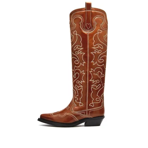 Knee High Embroidered Western Boot