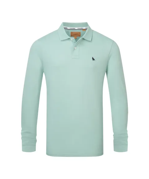 Schöffel Country St Ives Long Sleeve Polo Shirt - Surf Blue