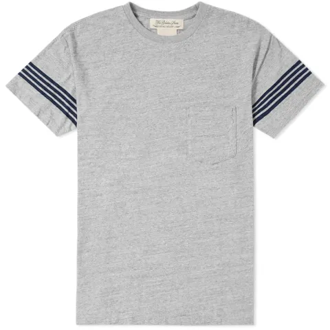 Four Stripe Sleeve Pocket Tee