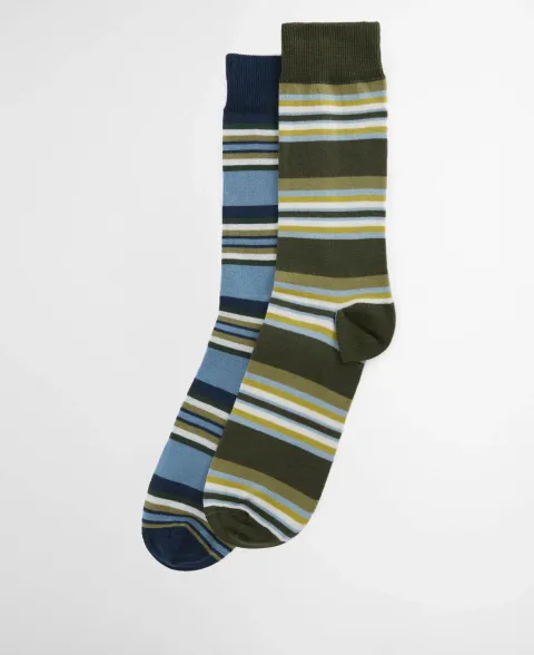 Summer Stripe 2 Pack Socks