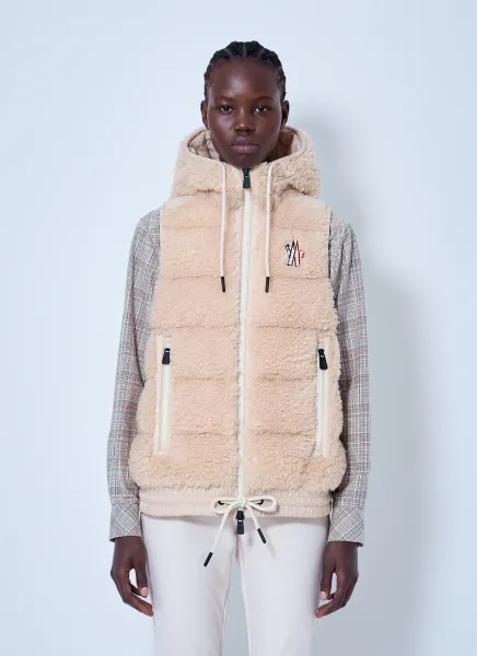 Moncler Grenoble Teddy Hooded Insulated Gilet