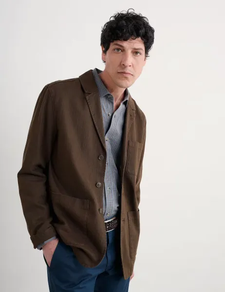 Seasalt Cornwall Linen Rich Revere Jacket