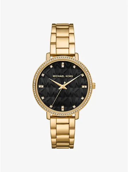 Pyper Pavé Gold-Tone Watch