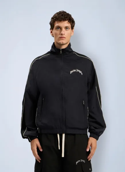 Curved Logo Vintage Track Windbreaker