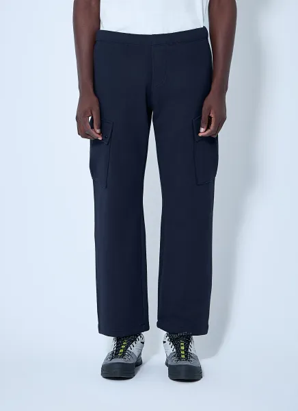 Diagonal Raised Fleece Cargo Pants