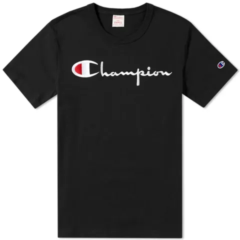 Embroidered Script Logo Tee