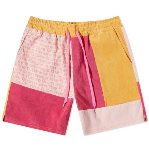 Sun Of Mars Corduroy Patchwork Shorts
