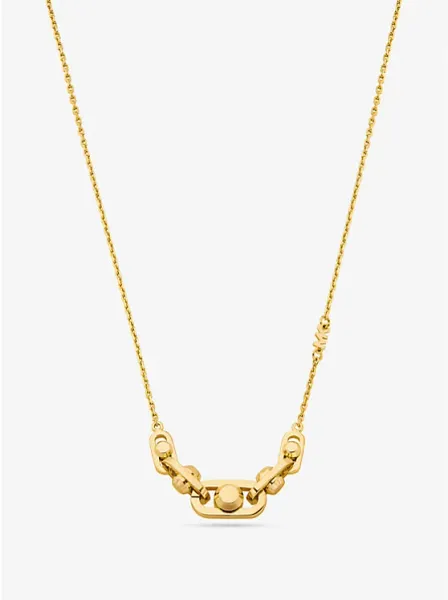 Astor Precious Metal-Plated Sterling Silver Link Necklace