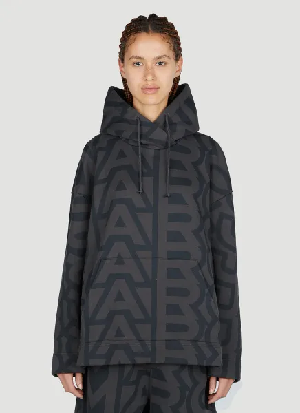 Monogram Oversized Hooded Sweatshirt
