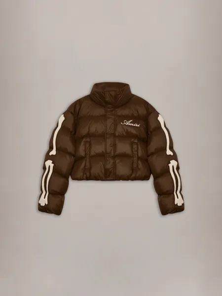 WOMEN - WOMEN'S BONES CROPPED DOWN JACKET - Dark Brown