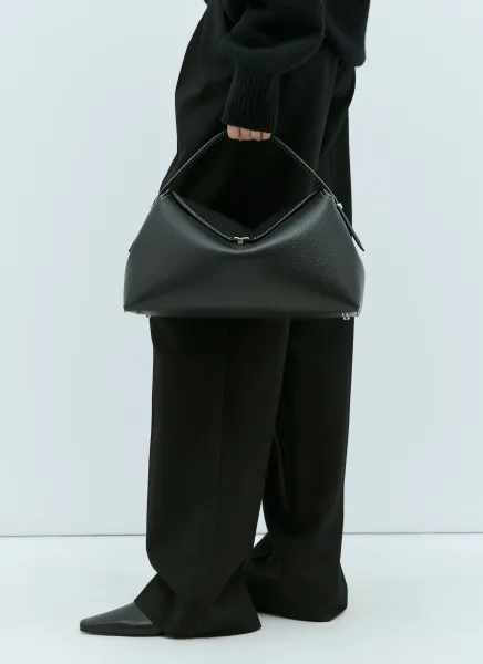 T-Lock Leather Handbag