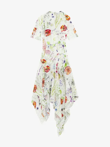 Meadow Floral Asymmetric Dress