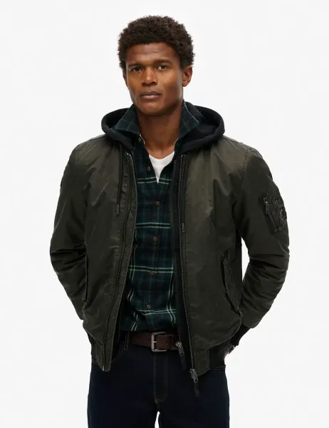 Superdry & Co Twill Hooded Bomber Jacket