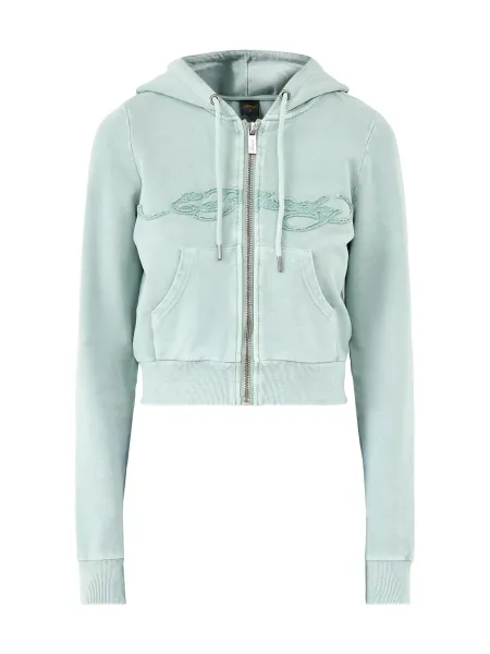 Applique Back Tattoo Cropped Hoodie
