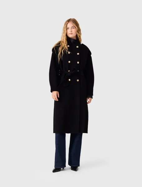 Long double-faced coat