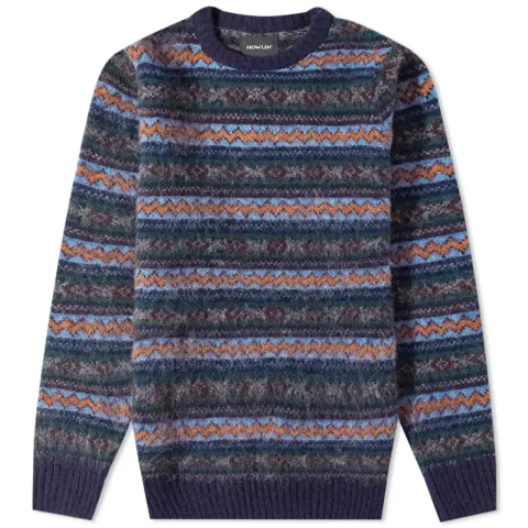 Howlin' A Day in the Wool Fair Isle Crew Knit