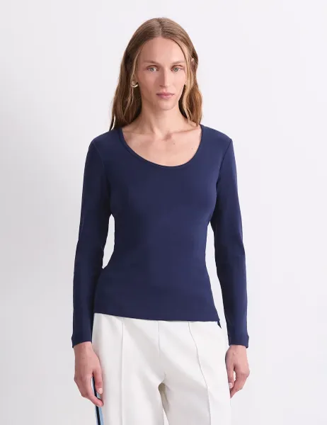 Sportscraft Pure Cotton Scoop Neck Top