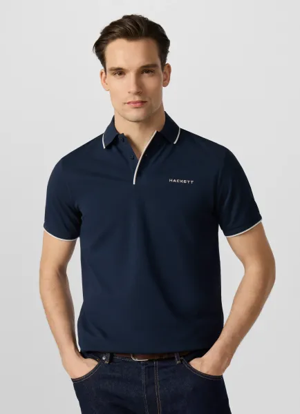 Classic Fit Short Sleeve Tipped Polo
