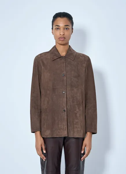 Suede Shirt Jacket