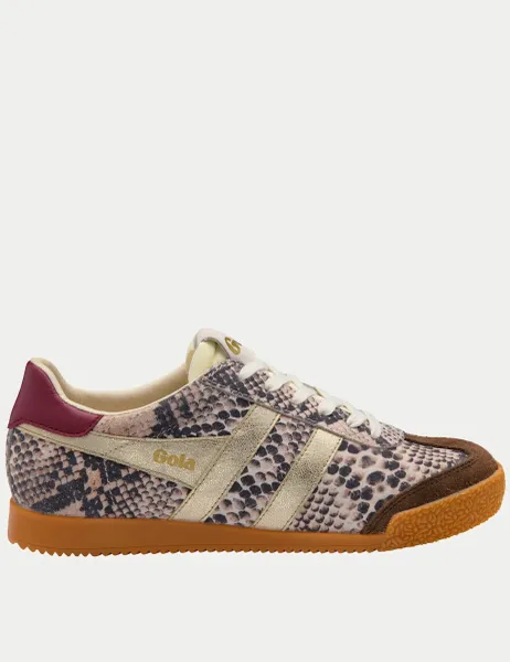 Gola Elan Safari Leather Trainers White Mix