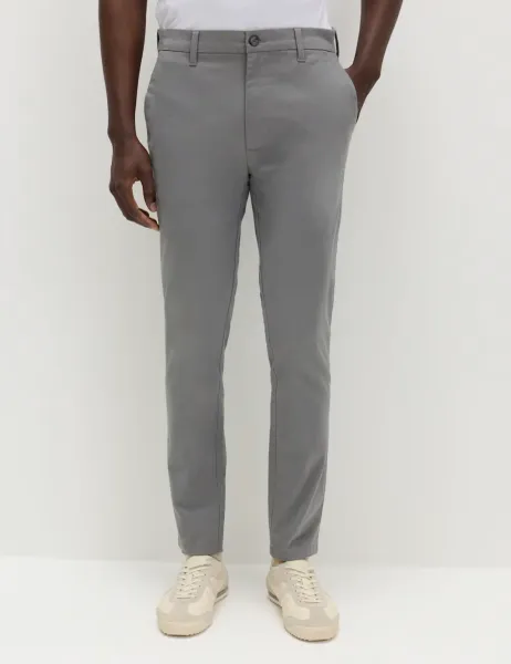 Marks & Spencer Skinny Fit Stretch Chinos Ash Grey