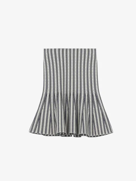 Striped Knit Mini Skirt