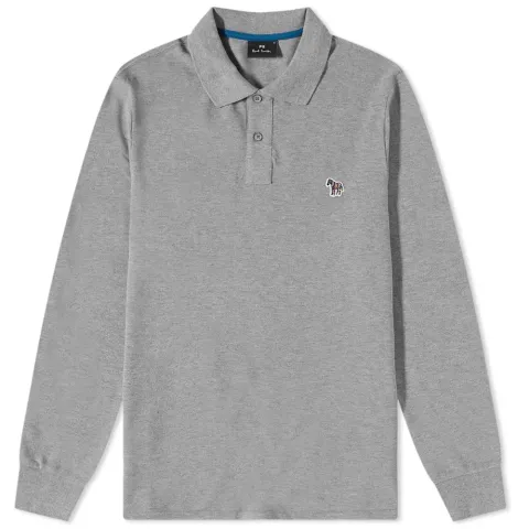Long Sleeve Zebra Polo