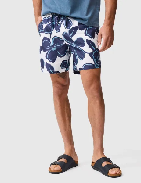 Floral Swim Shorts Navy Mix