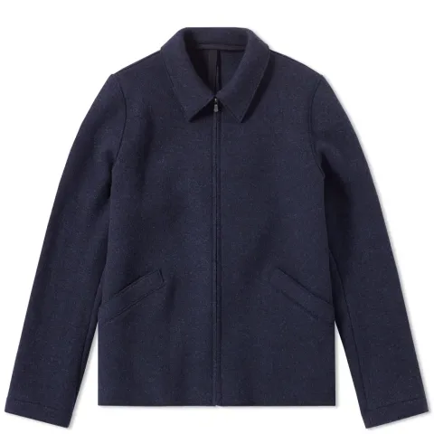 Harris Wharf Military Felt Aviator Jacket