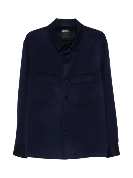 Oasi Cashmere Alba Overshirt Navy