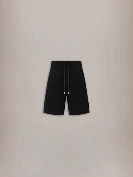 CROCHET MESH SHORT - Black