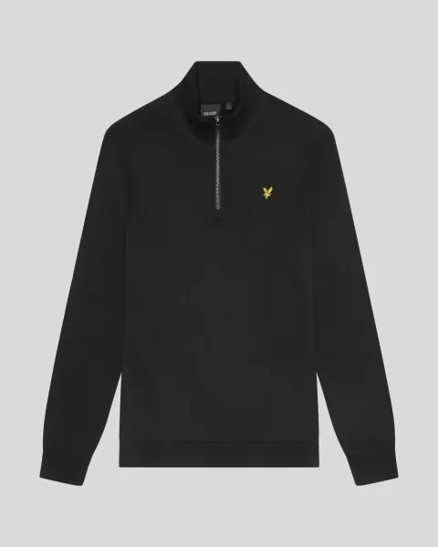 Lyle & Scott Cotton Loopback 1/4 Zip Sweatshirt