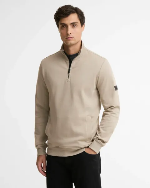 BARBOUR Ilford Interlock Quarter-Zip Sweatshirt