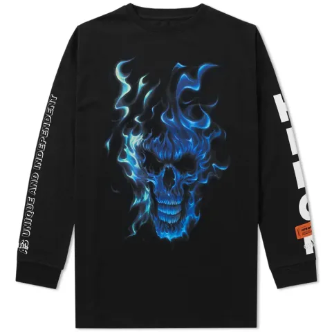 Long Sleeve Skull Jersone Tee