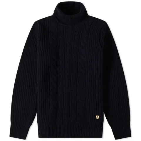 Cable Roll Neck Knit