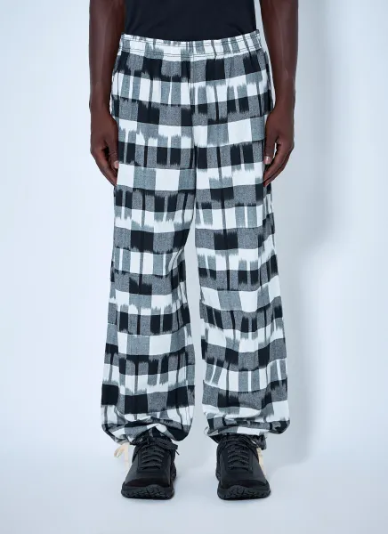 Ikat Check Easy Pants