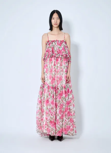 Long Silk Muslin Dress