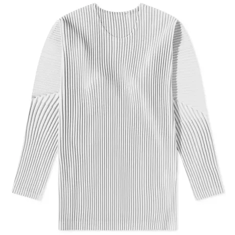 Long Sleeve Pleat T-Shirt