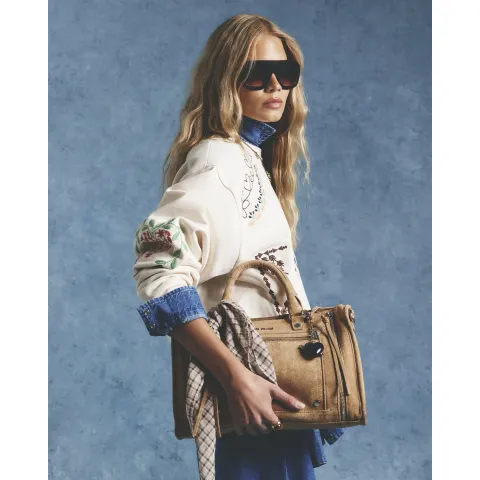 River Island Embroidered Patchwork Sweatshirt