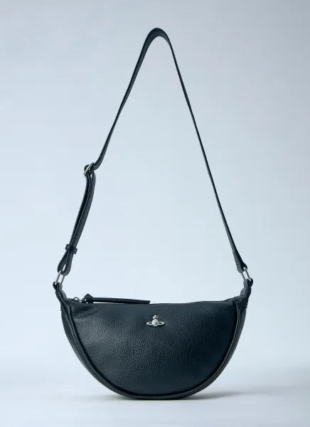 Half-Moon Leather Shoulder Bag
