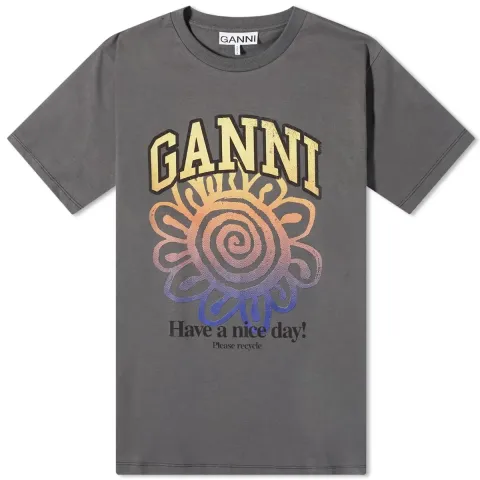 Basic Jersey Flower Relaxed T-Shirt